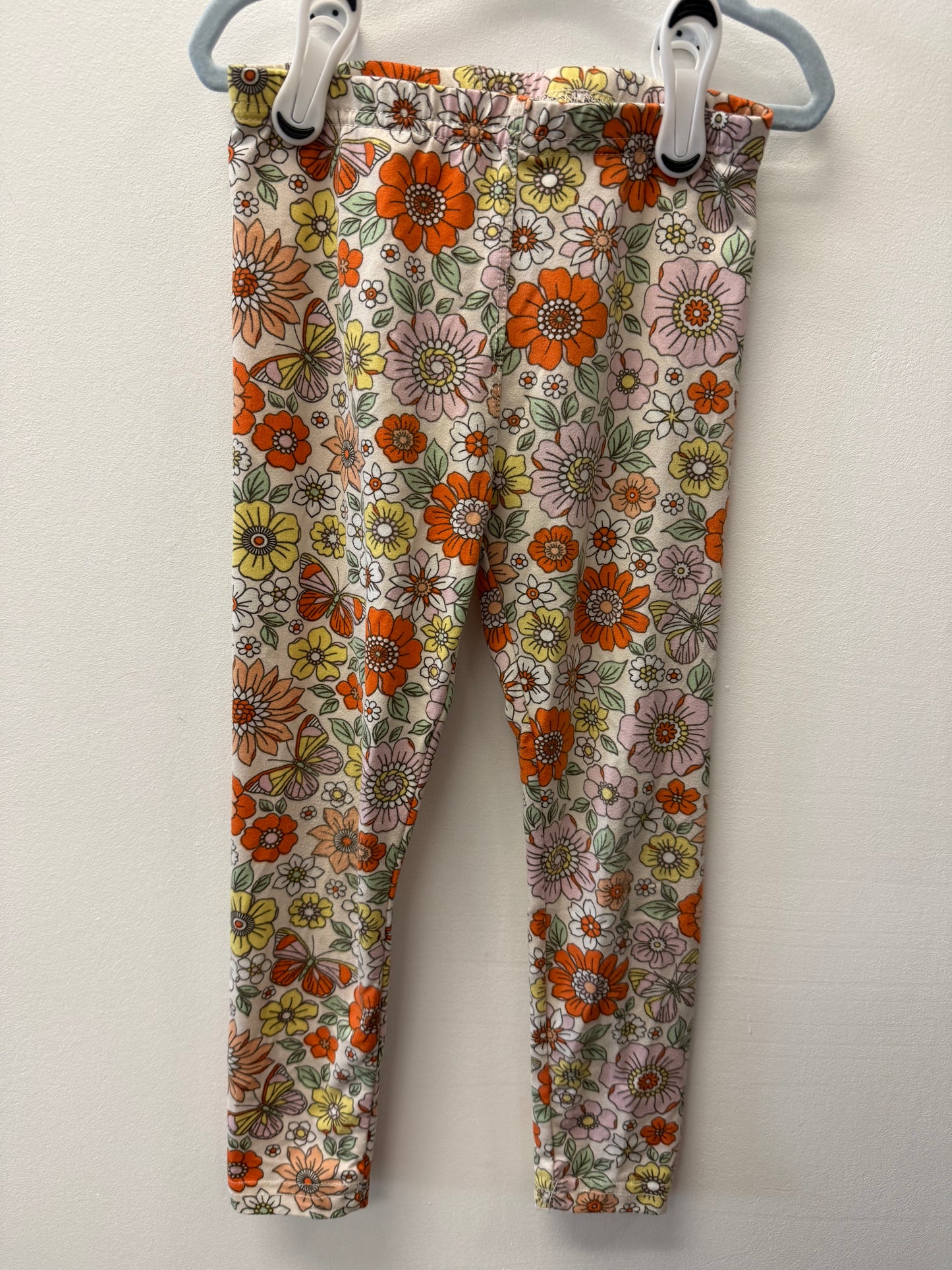 SHOSHO FLORAL LEGGINGS SIZE 4-5