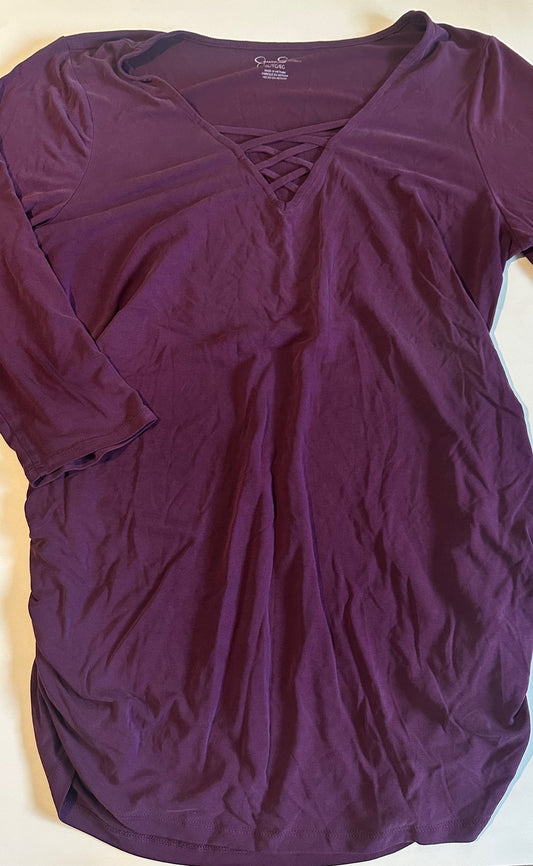 Jessica Simpson, Purple Maternity Shirt - Size XL