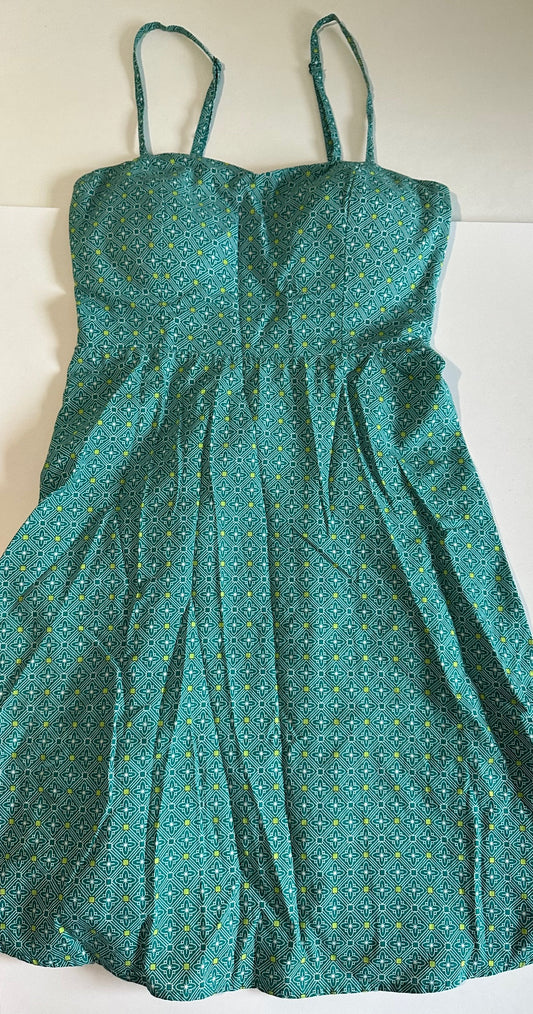 *Adult* Kismet, Turquoise Patterned Dress - Size Small