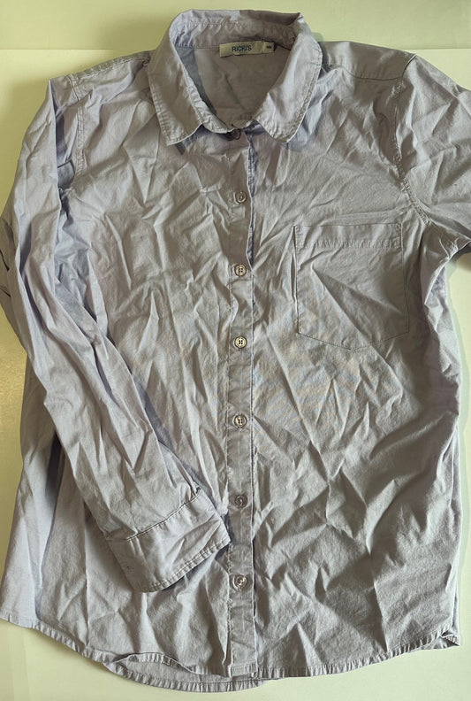 *Adult* Ricki's, Pale Purple Button-Up Shirt - Size Medium