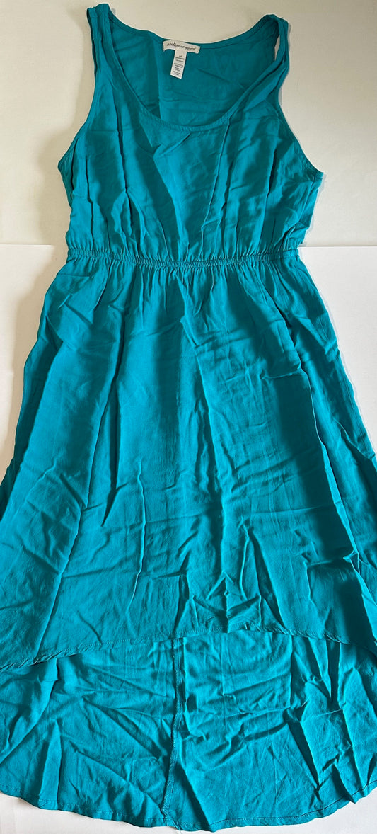 *Adult* Ambiance Apparel, Turquoise Blue High-Low Dress - Size Medium
