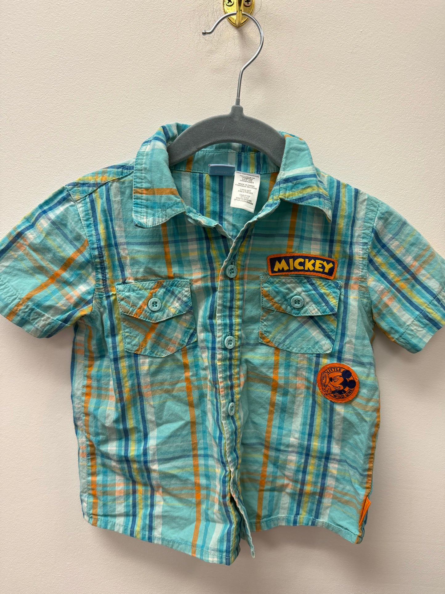 DISNEY MICKEY BUTTON UP SIZE 18M