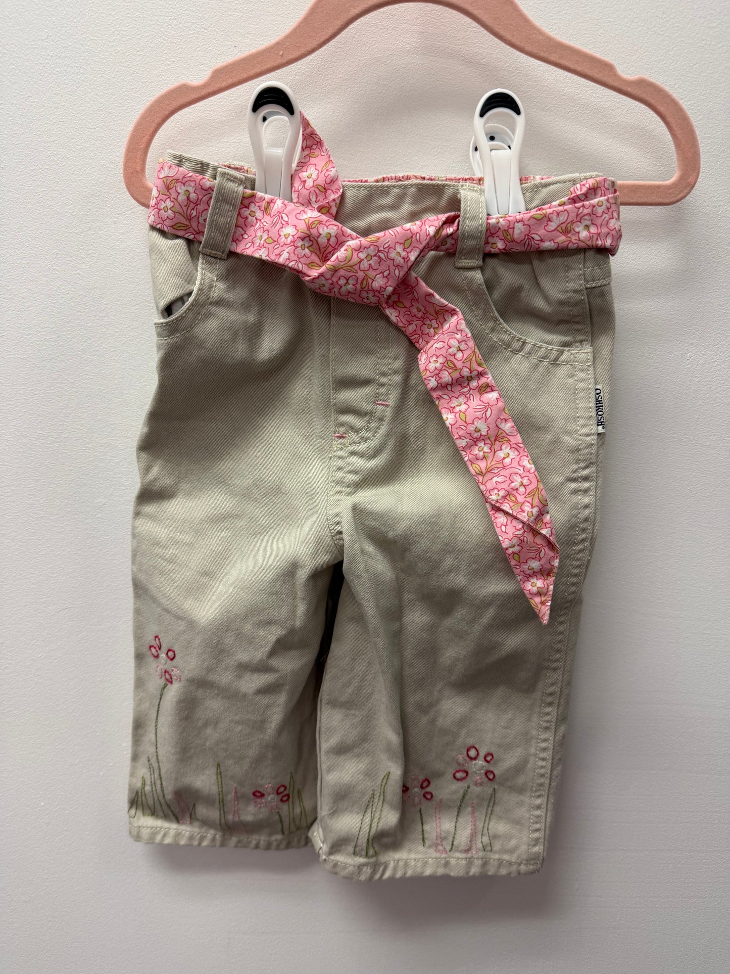 OSHKOSH FLORAL PANTS SIZE 24M