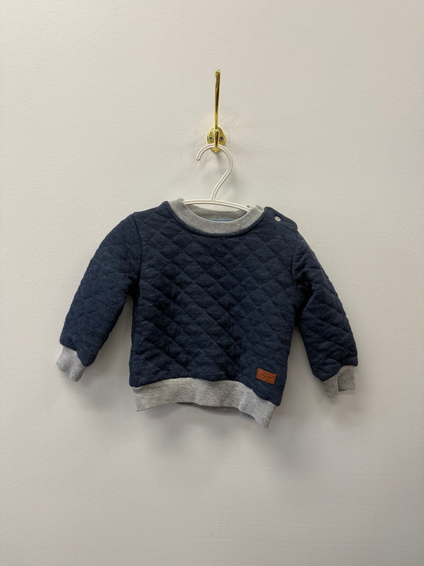 FOR ALL MAN KIND QUILTED CREW SIZE 12M