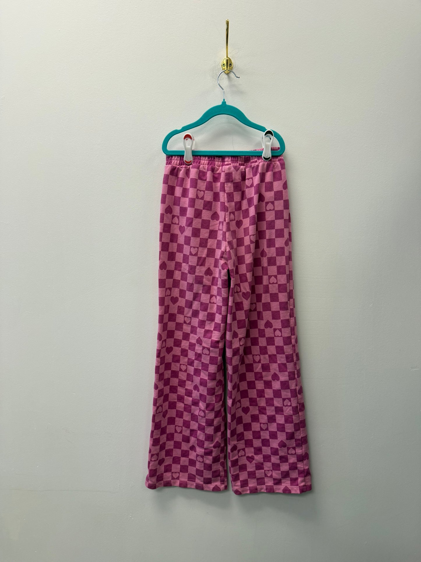 JOE FRESH PINK CHECKERED PANTS SIZE 10-12