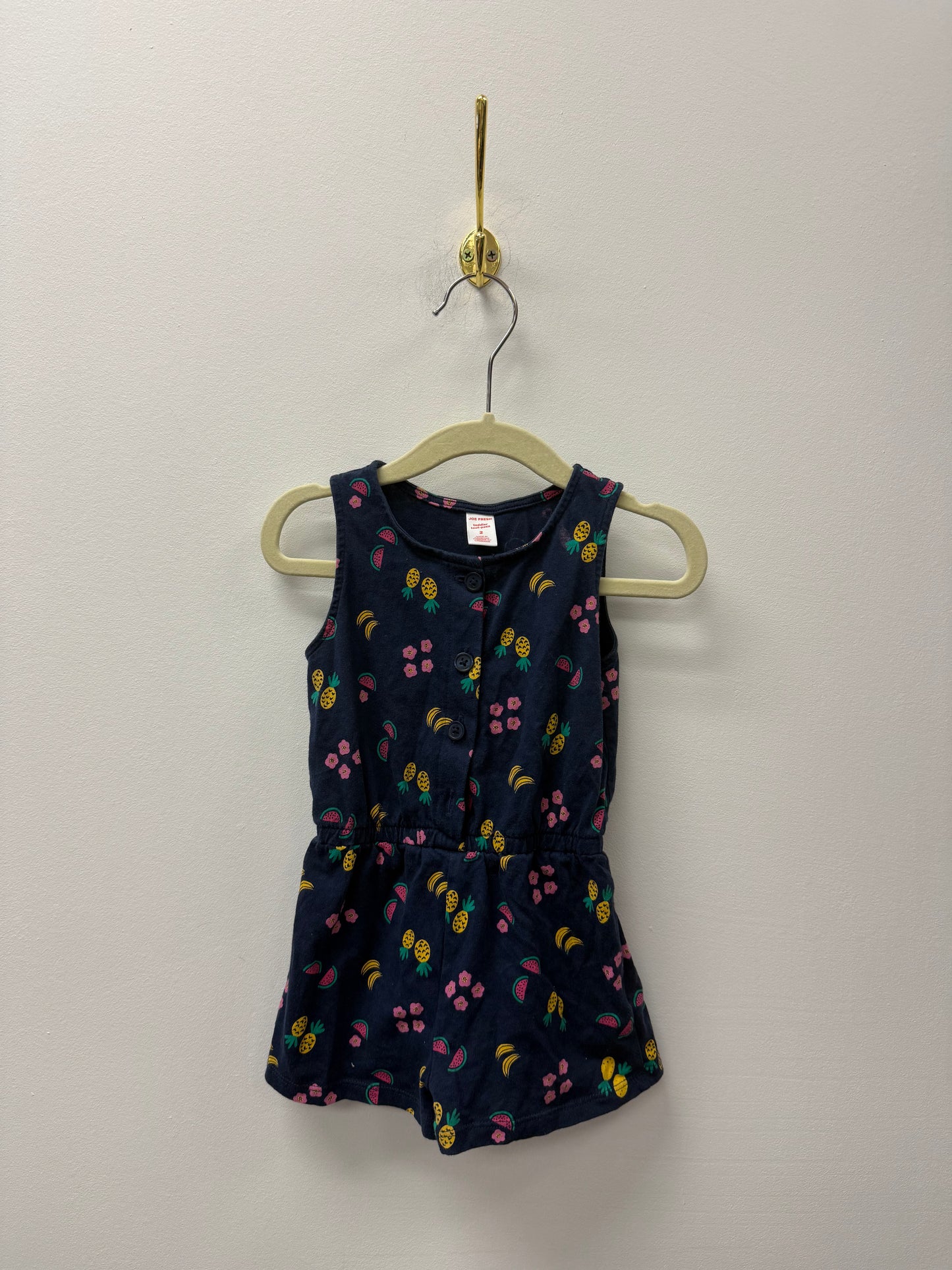 JOE FRESH FRUIT ROMPER SIZE 2T