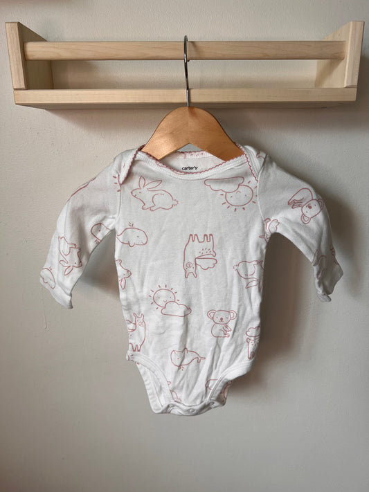CARTERS BUNNY & SUN ONESIE 6M