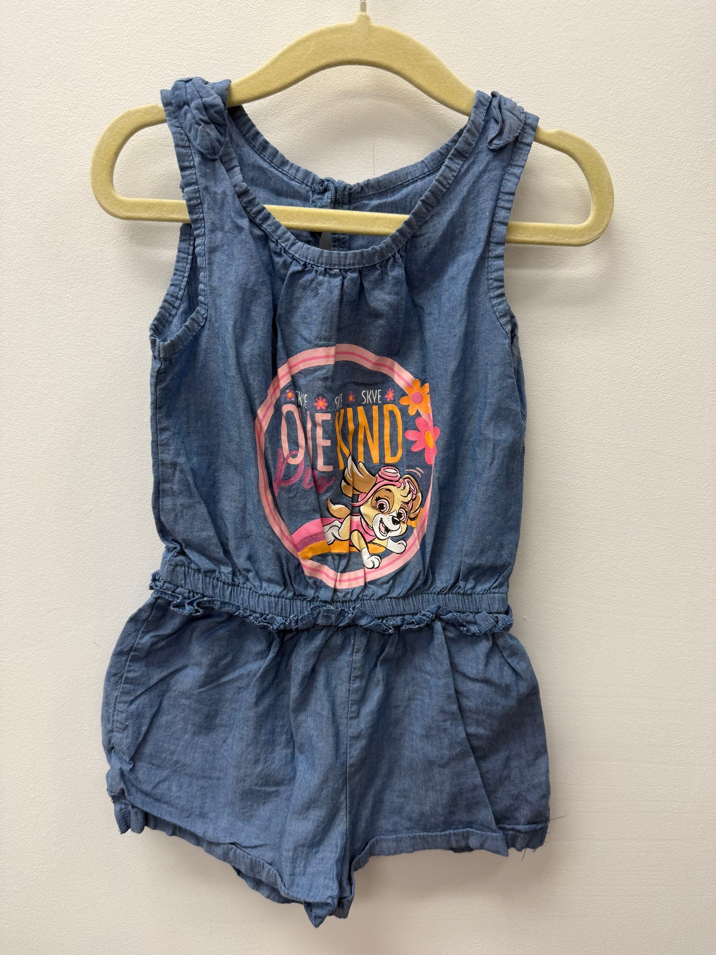 PAW PATROL ROMPER SIZE 3T