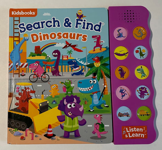 *Play* "Search & Find Dinosaurs: Listen & Learn" Book