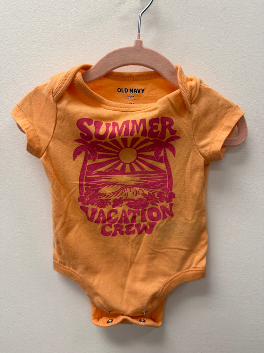 OLD NAVY "VACATION CREW" ONESIE SIZE 3-6M