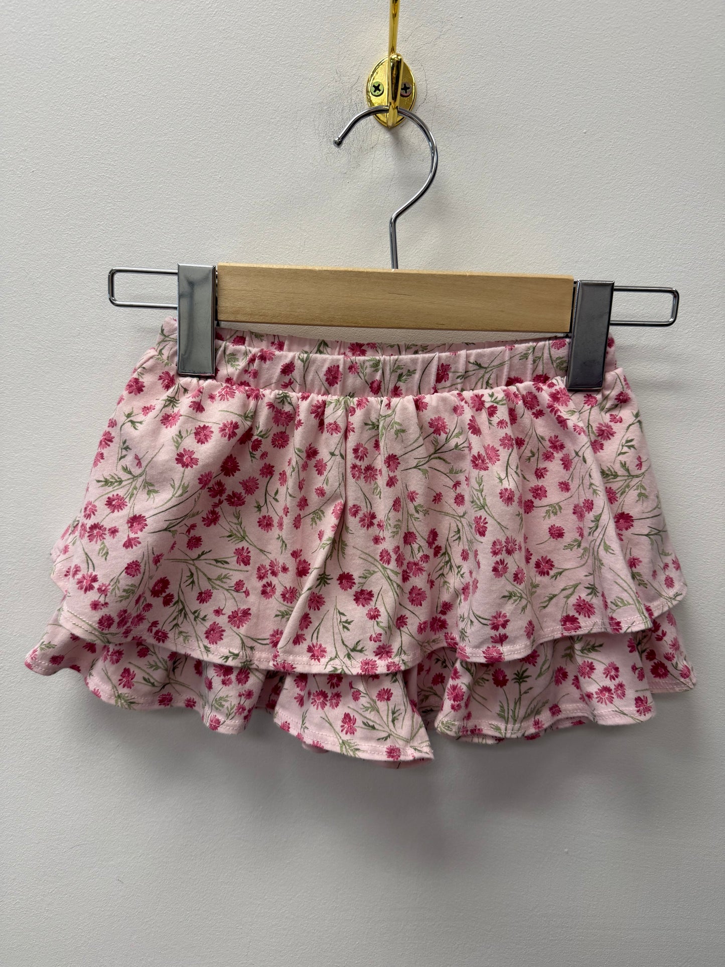 CHILDRENS PLACE PINK FLORAL SKORT SIZE 2T