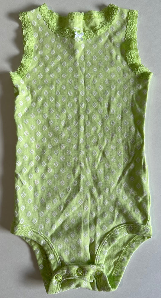 Carter's, Green Sleeveless Onesie - 9 Months