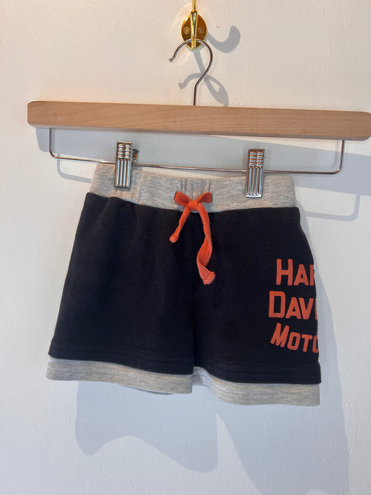 HARLEY DAVIDSON SHORTS SIZE 2-3T