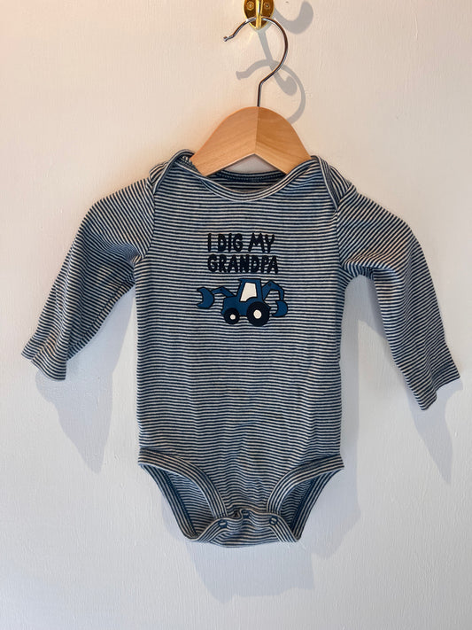 CARTERS GRANDPA ONESIE 9M