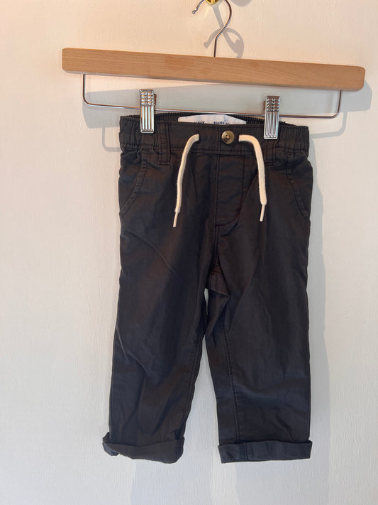 OLD NAVY GREY RELAXED PANTS 18-24M