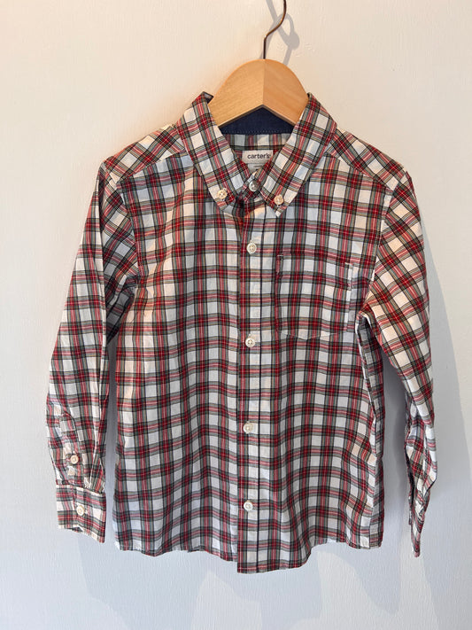 CARTERS RED BUTTON UP SIZE 5