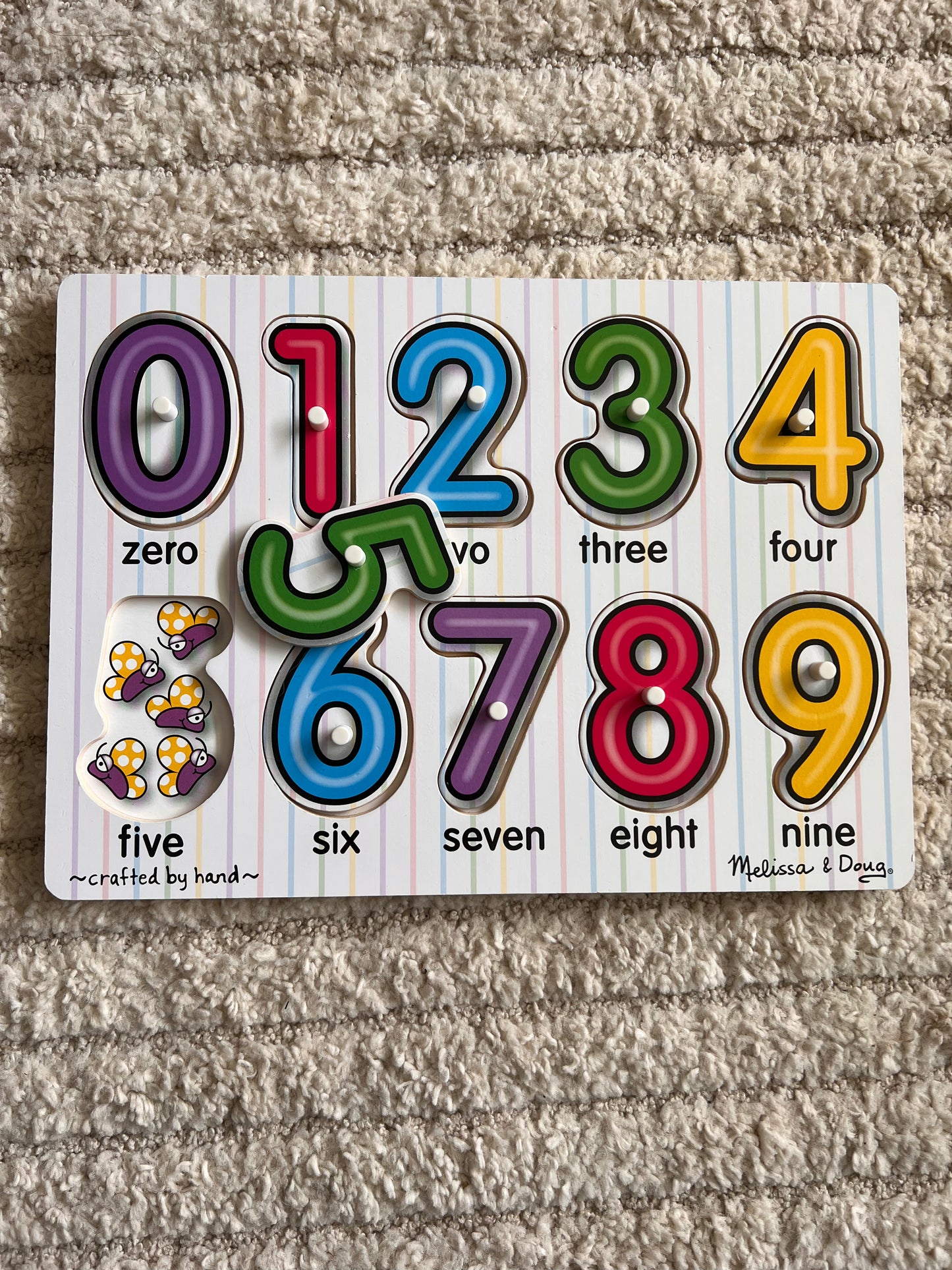 MELISSA AND DOUG WOODEN NUMBERS PUZZLE
