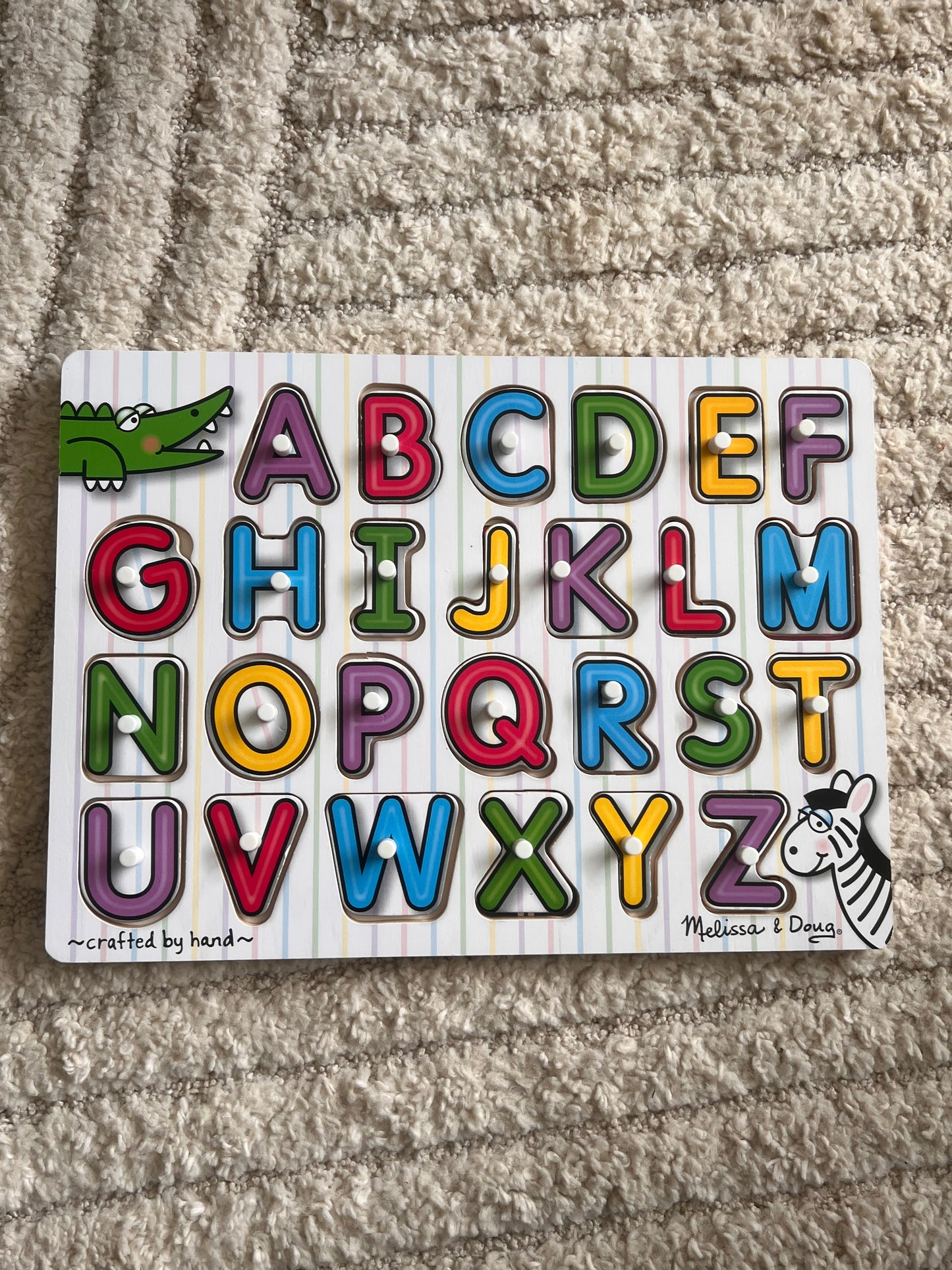 MELISSA AND DOUG WOODEN ALPHABET PUZZLE