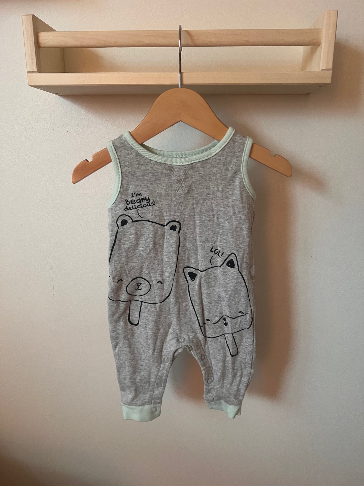 JOE FRESH BEARY DELICIOUS ROMPER 0-3M