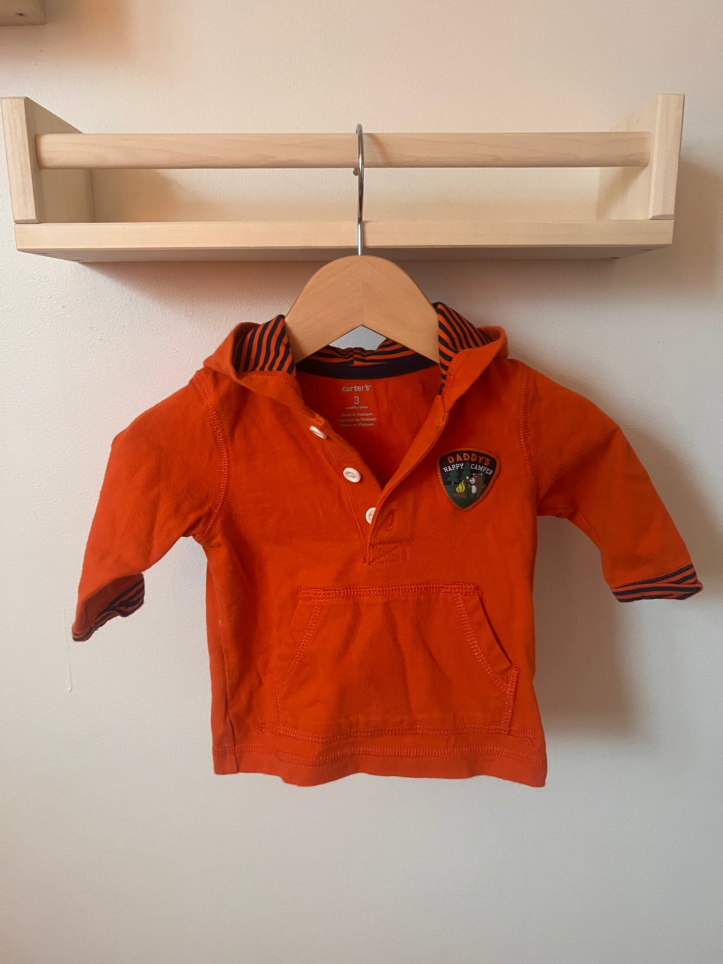 CARTERS "DADDYS HAPPY CAMPER" 3M