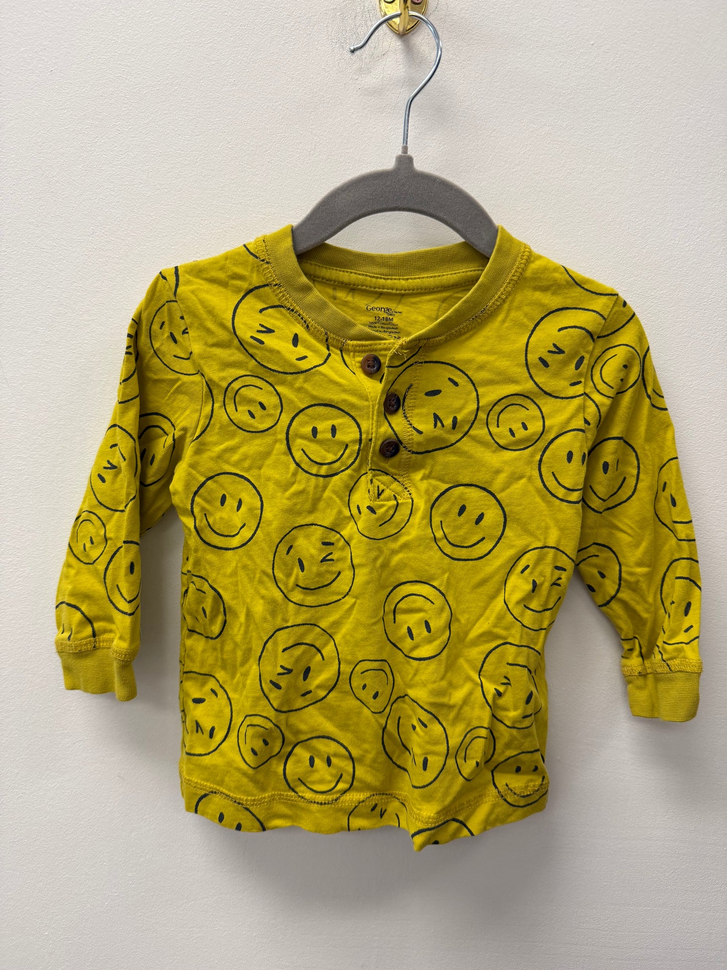 GEORGE SMILEY FACE SHIRT SIZE 12-18M