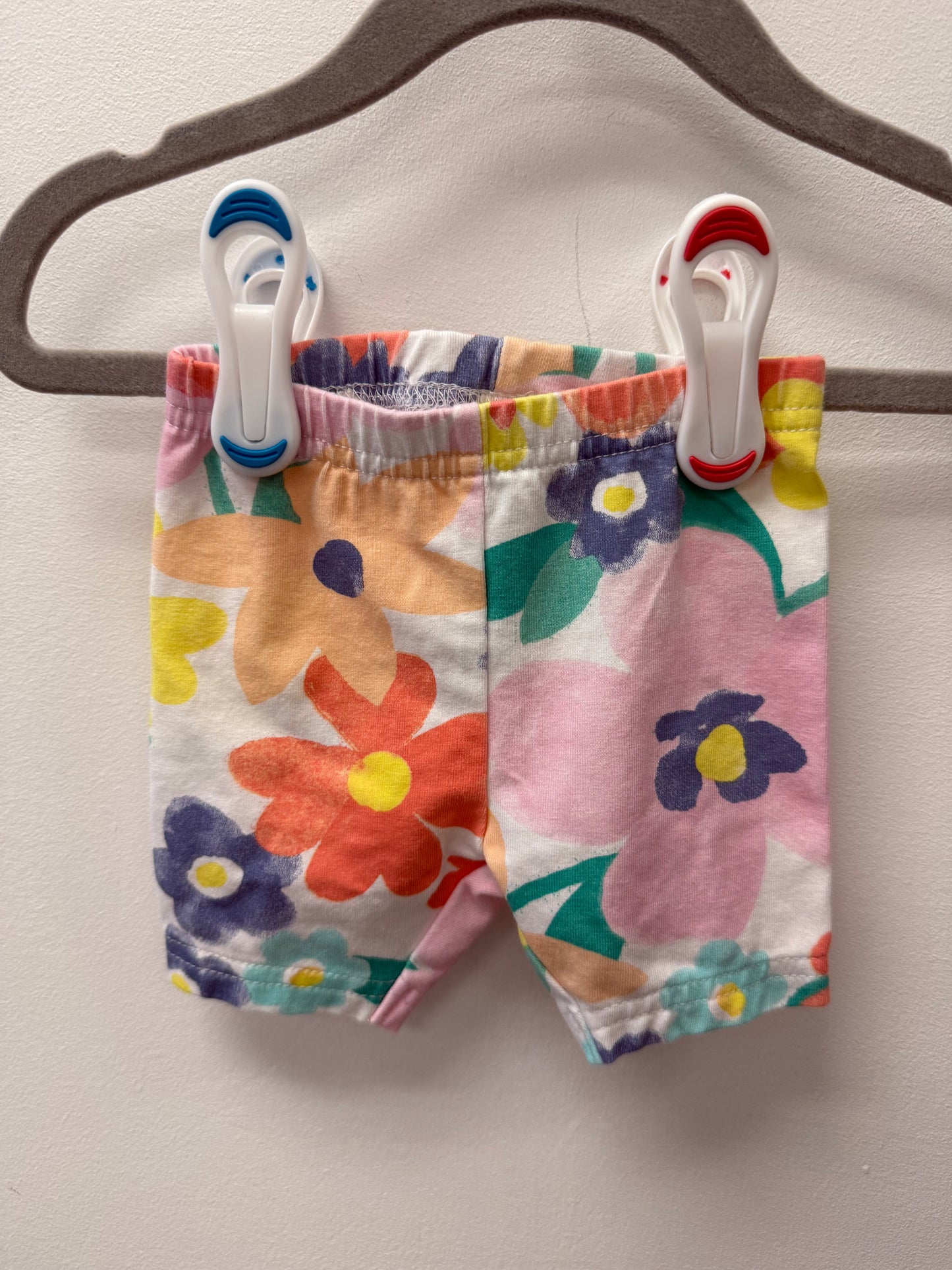 CARTERS FLORAL BIKER SHORTS SIZE 3M