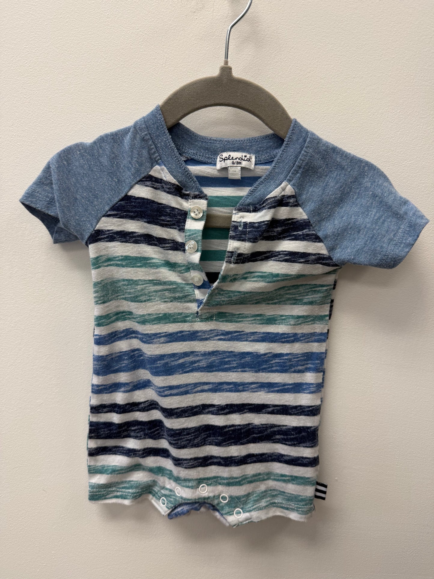 SPLENDID STRIPPED ROMPER SIZE 0-3M