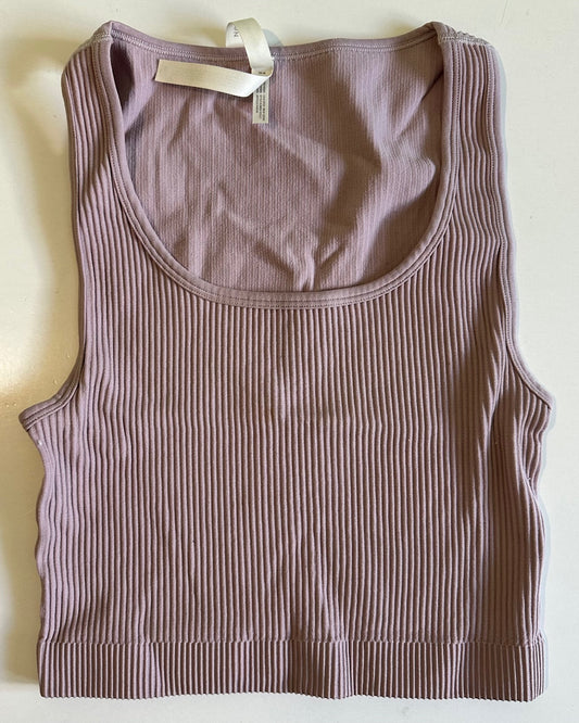 *Adult* Babaton, Purple Ribbed Top - Size Small