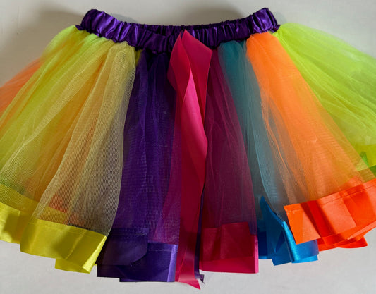 Unknown Brand, Rainbow Tutu Skirt - Size 5-7