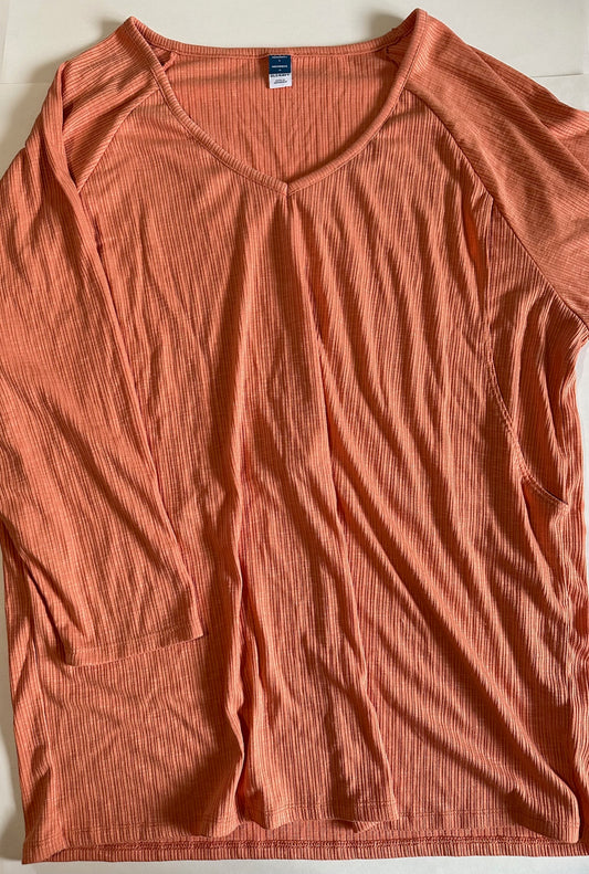 Old Navy, Peach Maternity/Nursing Shirt - Size Large