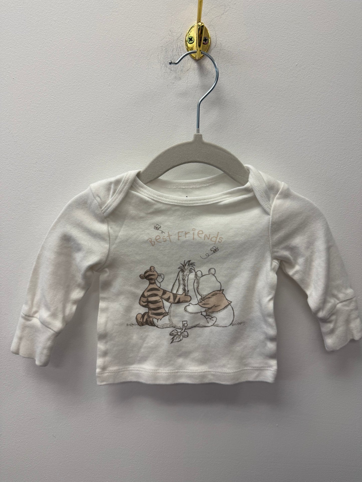 DISNEY WINNIE THE POOH SHIRT SIZE NEWBORN