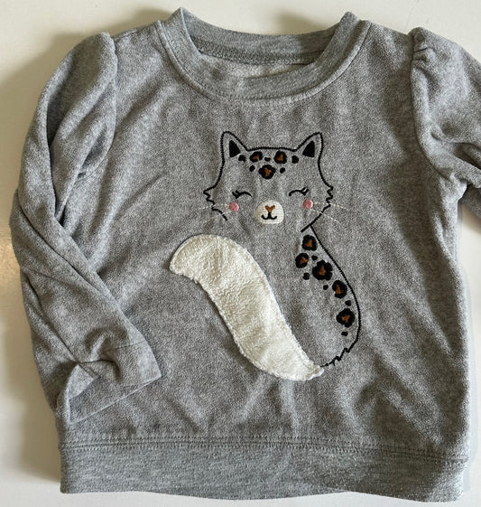 *Play* Child of Mine, Grey Cat Pullover - 18 Months