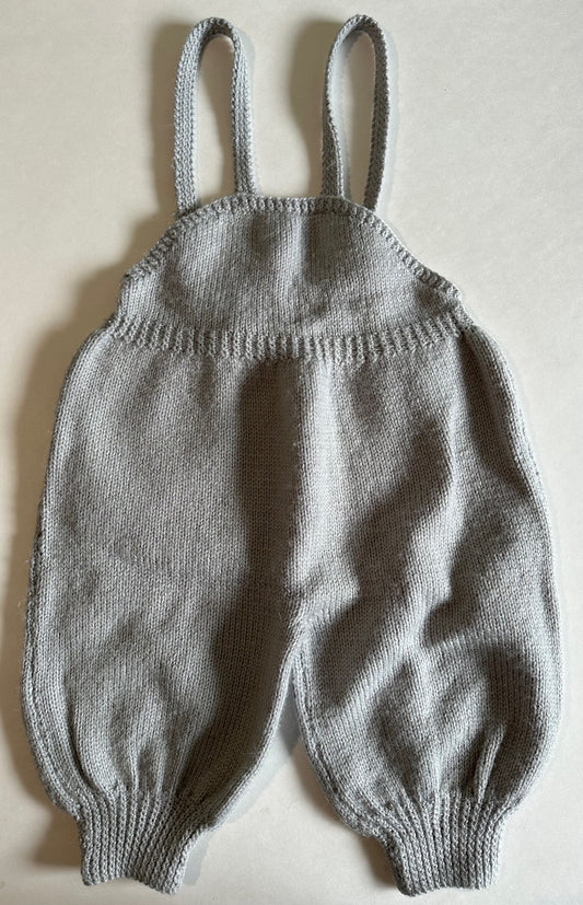 Handmade, Grey Knitted Romperalls - 12-18 Months