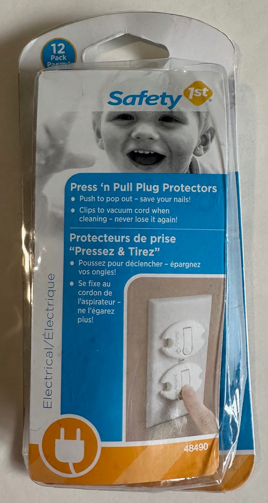 *New* Safety 1st, 12-Pack Press 'n Pull Plug Protectors