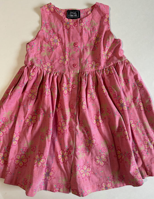 Cherokee, Pink Button-Up Sleeveless Dress - Size 3X