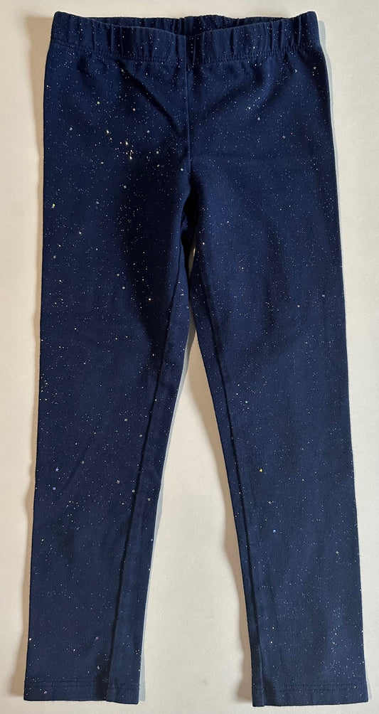 OshKosh, Navy Blue Sparkly Leggings - Size 4