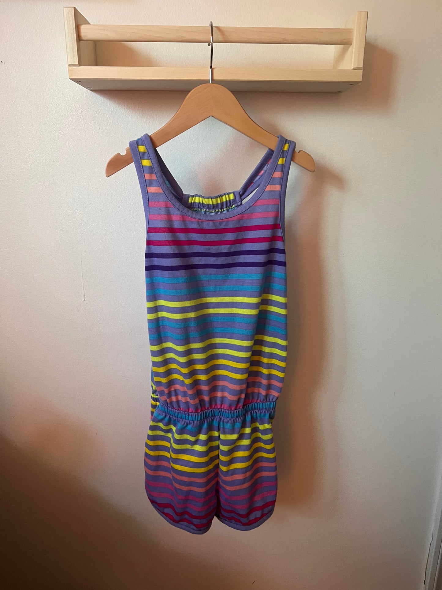 GEORGE STRIPPED ROMPER SIZE 7-8
