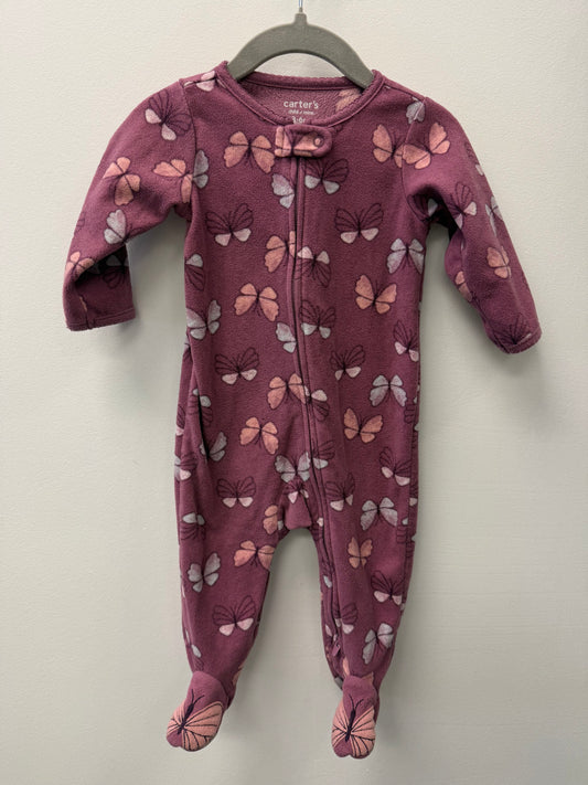 CARTERS FLEECE BUTTERFLY SLEEPER SIZE 3-6M
