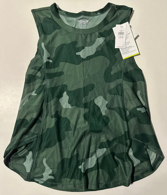 *New* Old Navy, Active Green Camo Tank Top - Size Large (10-12)