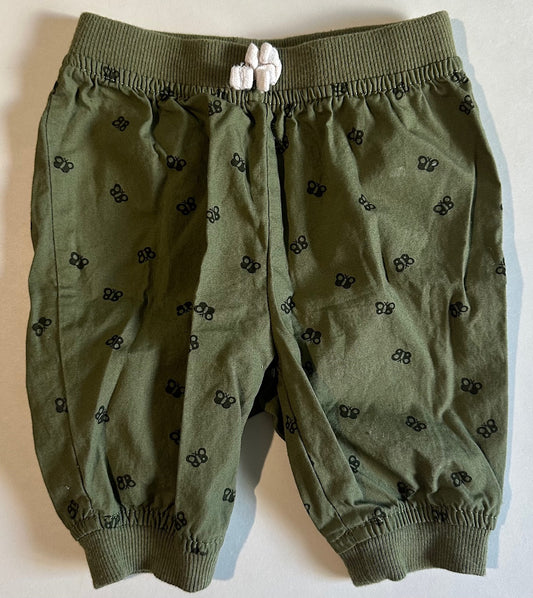 *Play* Joe Fresh, Green Butterfly Pants - 3-6 Months