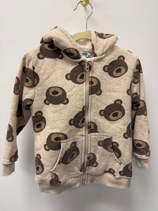 GEORGE FUR LINED BEAR SWEATER SIZE 4T
