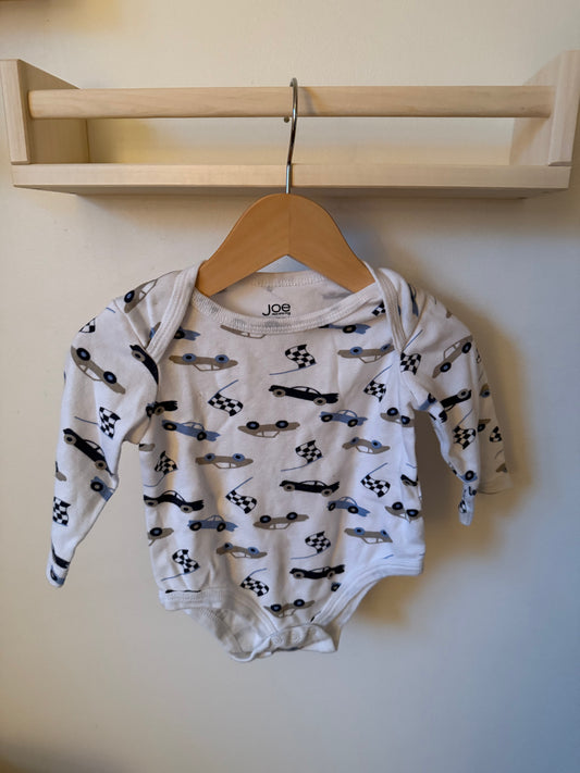 JOE FRESH RACING ONESIE 6-12M