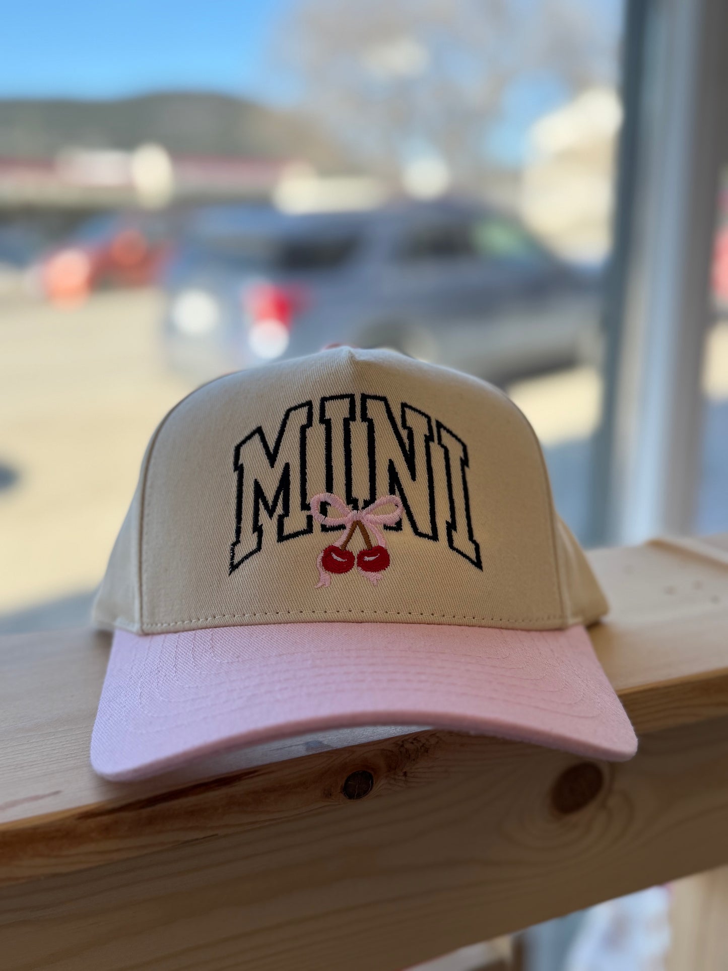 BOBS X LINEN FOR LITTLES MINI CHERRY HAT