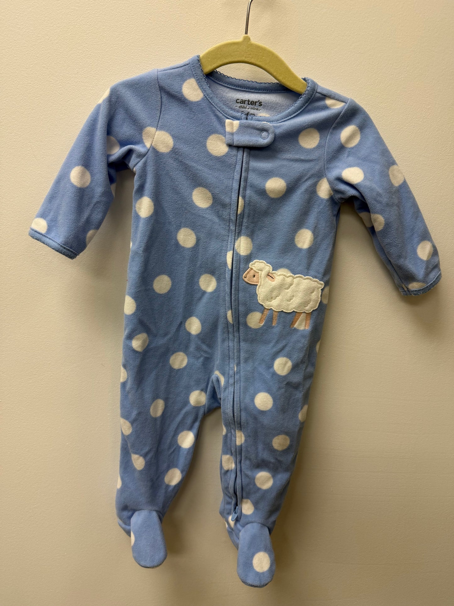 CARTERS FLEECE SHEEP SLEEPER SIZE 3-6M