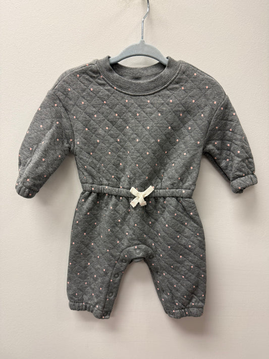 CARTERS POLKA DOT QUILTED ROMPER SIZE 3M