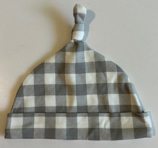 Unknown Brand, Grey and White Hat - 3-6 Months