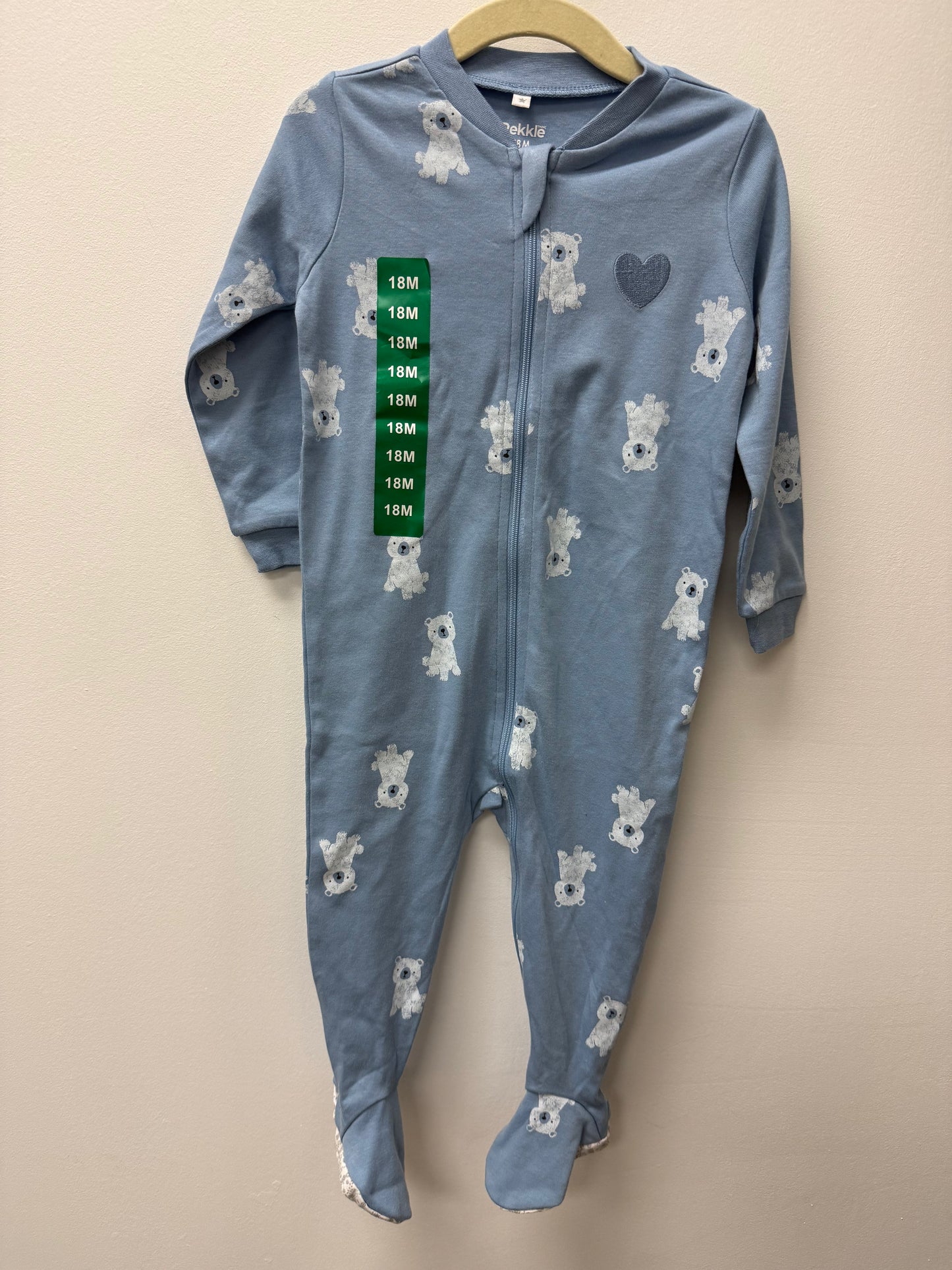 NEW PEKKLE POLAR BEAR SLEEPER SIZE 18M