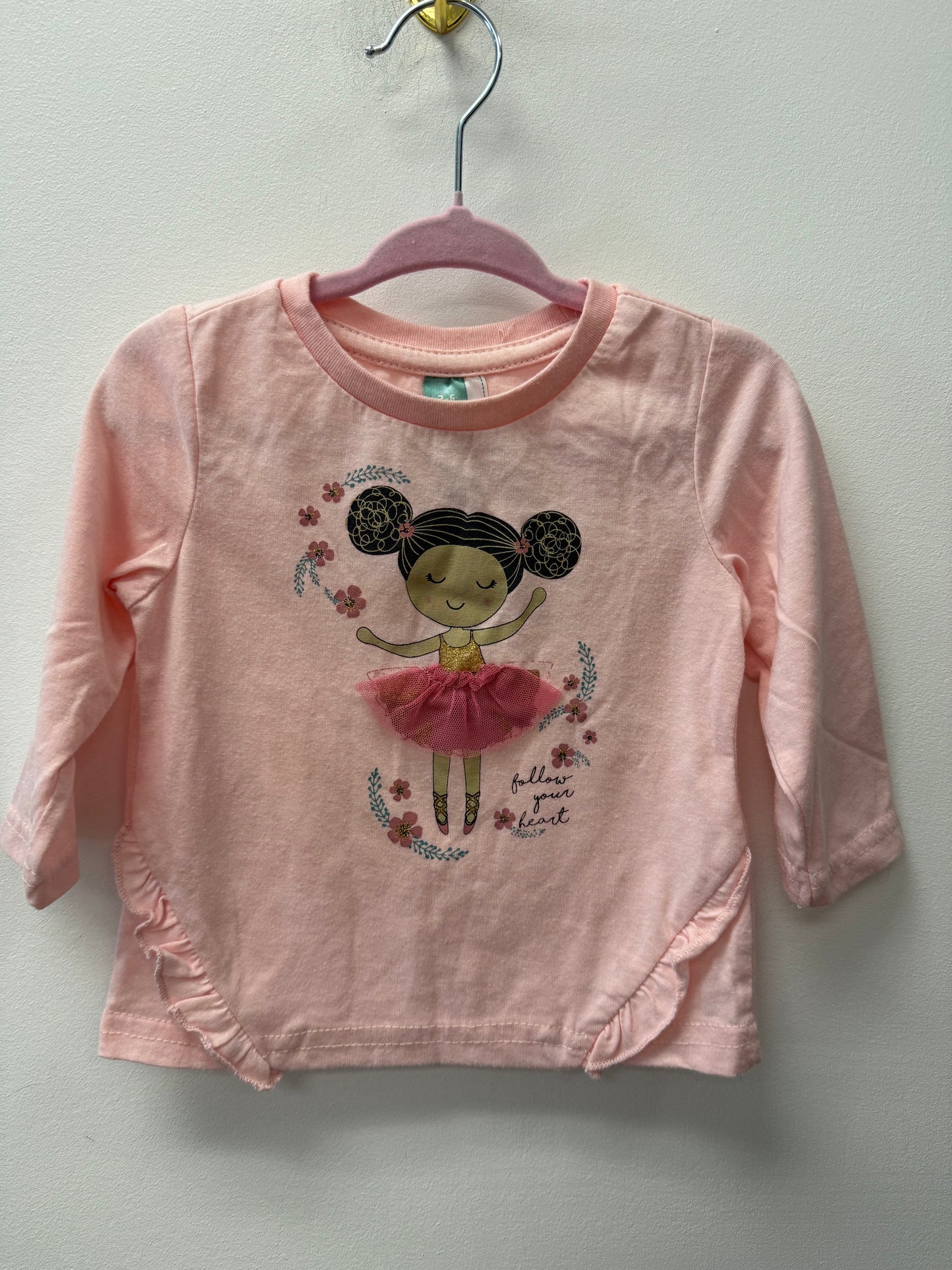 ACKERMANS BABY COMPANY BALLERINA SHIRT SIZE 3-6M