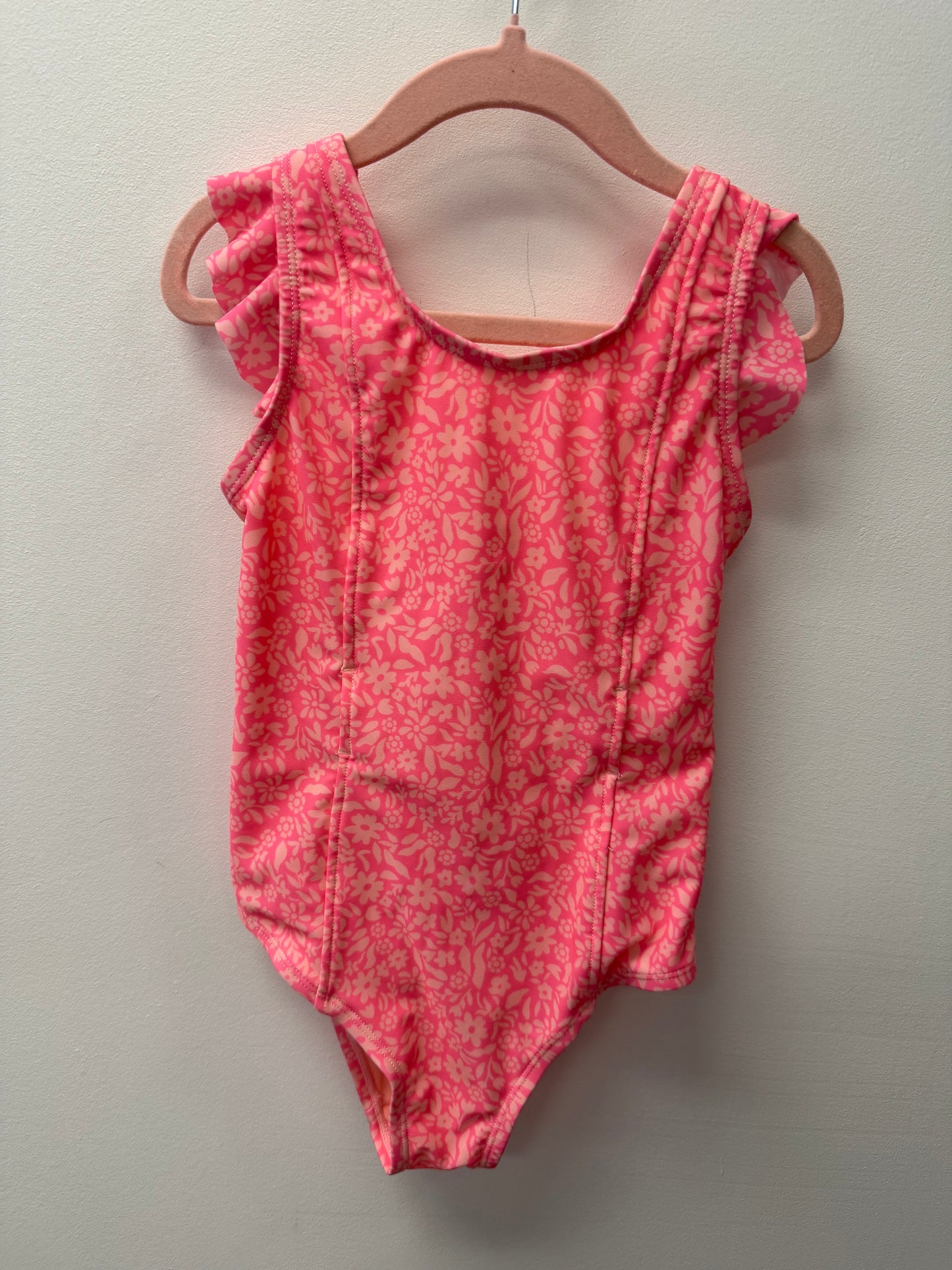 GEORGE PINK FLORAL BATHING SUIT SIZE 5T