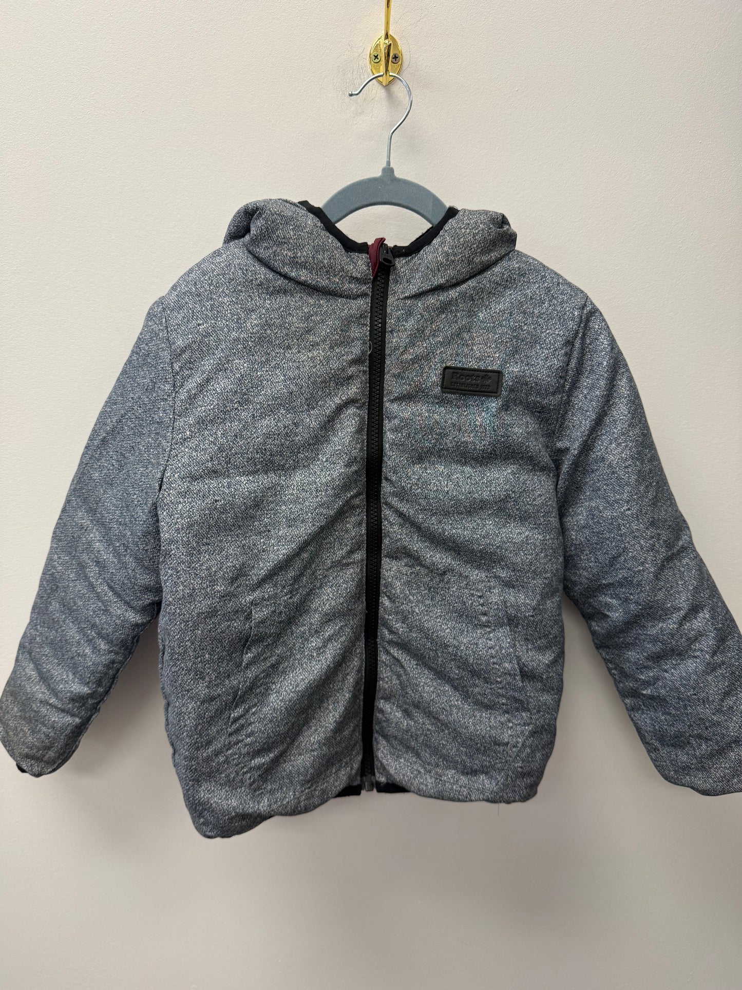 ROOTS VERSIBLE PUFFER COAT SIZE 5-6